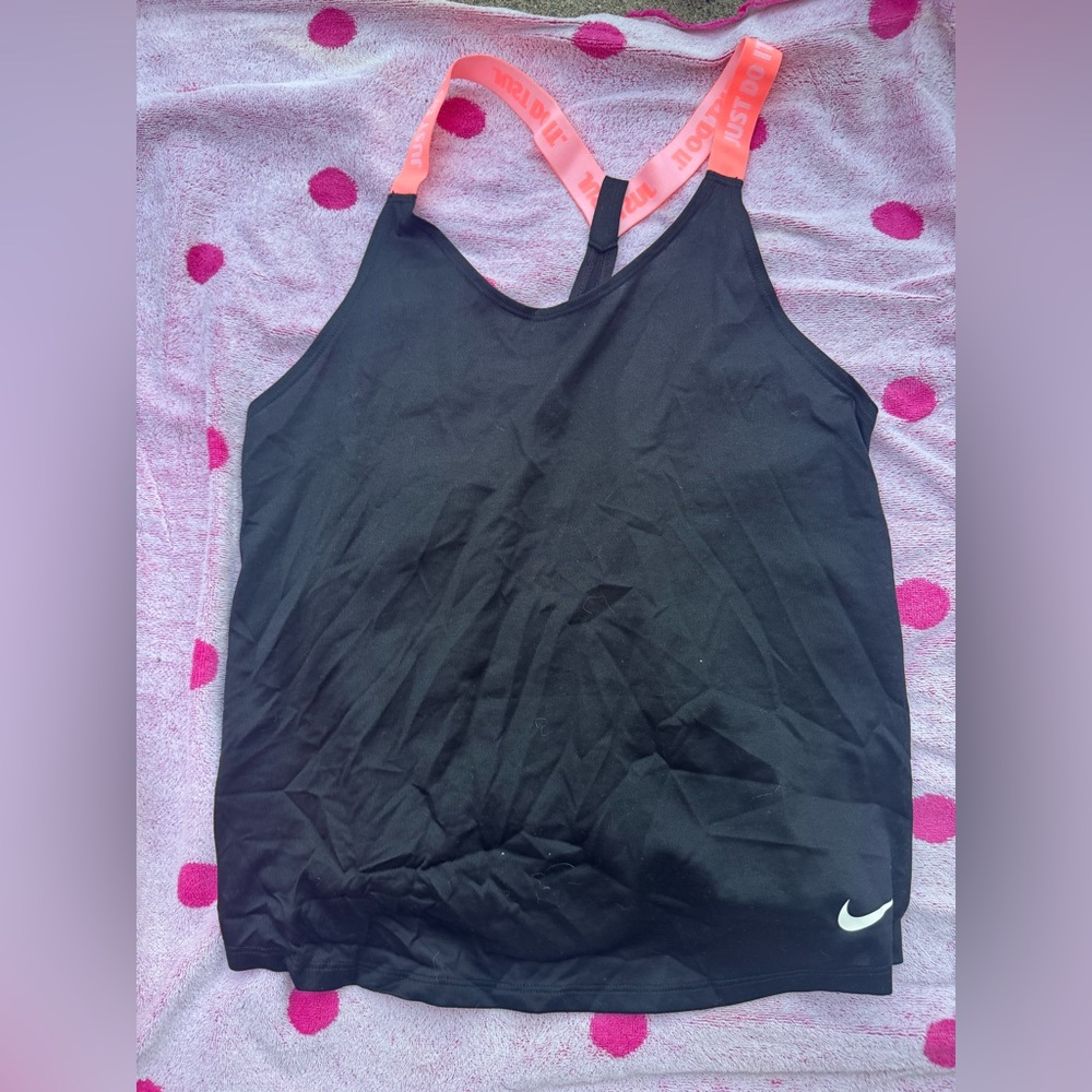 Nike Black Tank with Pink Accents never worn
